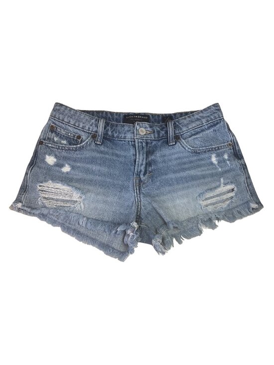 Lucky Brand Pants - Lucky Brand Cut Off Distressed Denim Shorts. Size 0 25. Mid Rise Jean Jorts